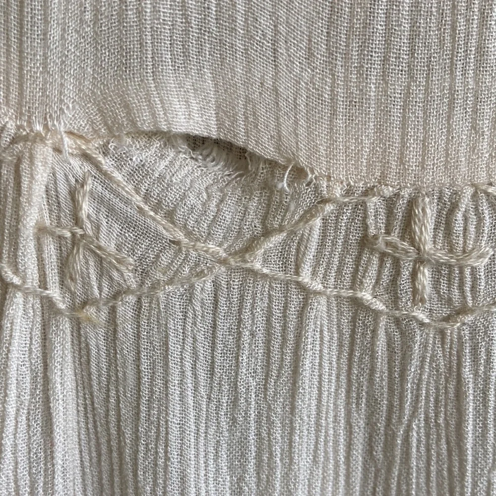 90s/ vtg Anthropologie tiered prairie babydoll dress - Picture 10 of 16